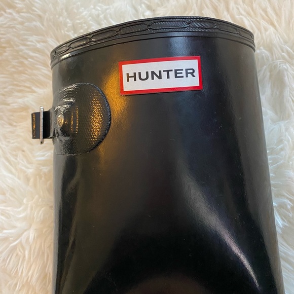 Black Glossy Hunter boots tall - Picture 5 of 6